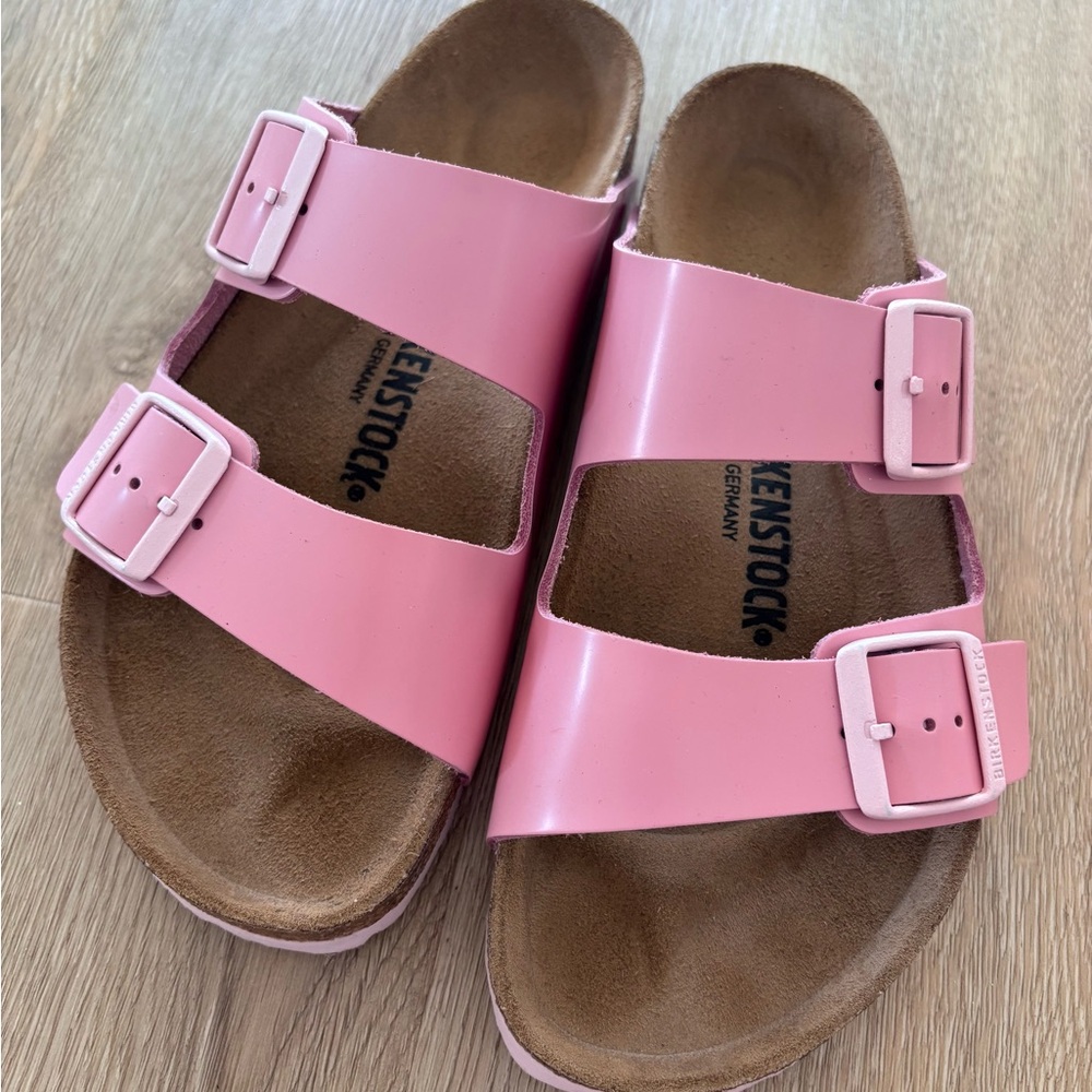 Birkenstock Arizona Natural Leather Pink
Size: US 8-8.5 / EU 39 - Picture 6 of 7